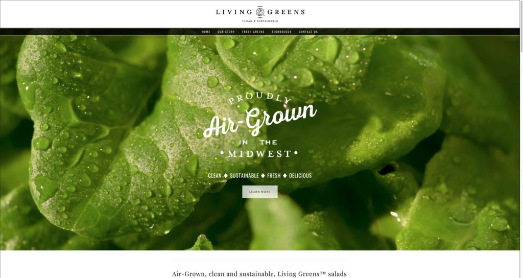Living Greens Website and Packaging