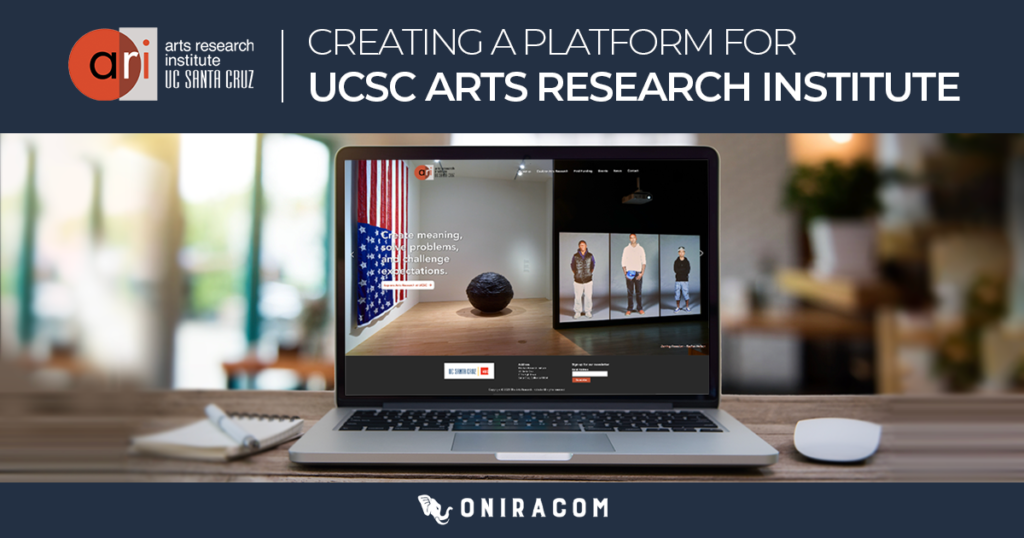Website for UCSC Arts Research Institute