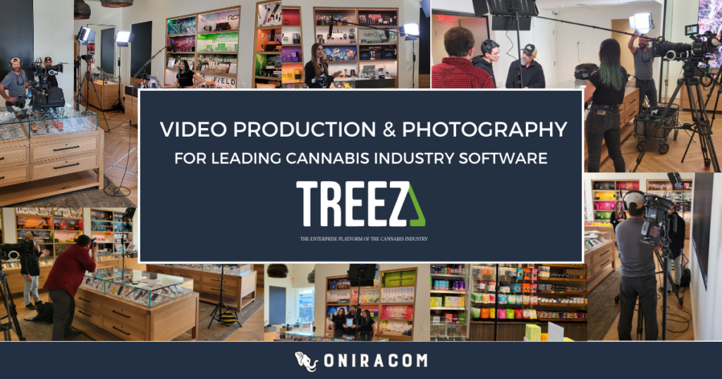 Oniracom Creative Production – Behind the Scenes of Our Shoot for Leading Cannabis Industry Software, Treez