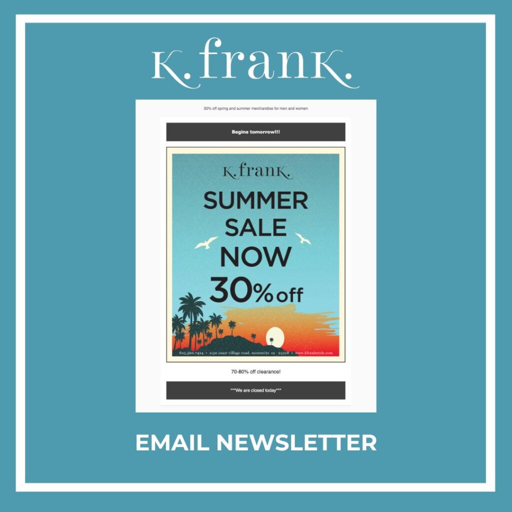 Newsletter for K. Frank